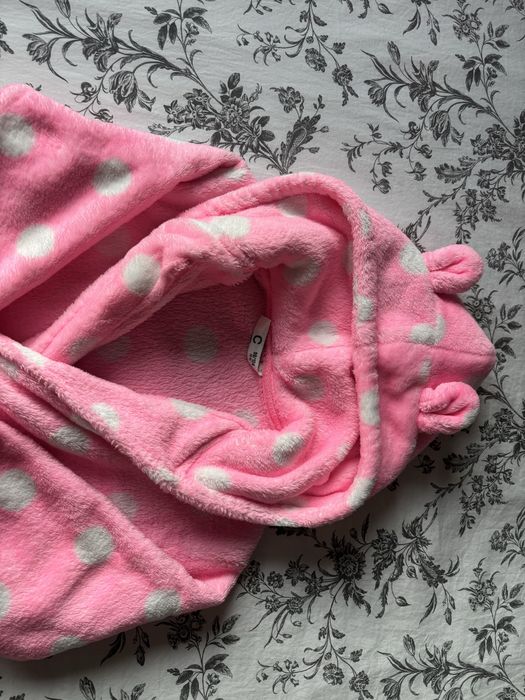 Szlafrok dla dziewczynki dziecięcy 98 104 ciepły dla dziecka