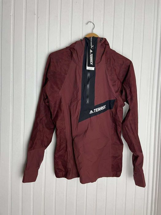 Kurtka męska Adidas Terrex Primeknit czerwona org M Waterproof