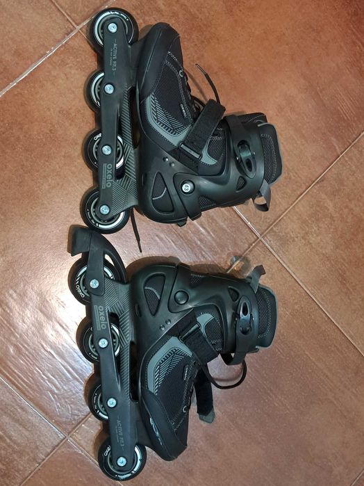Patins em Linha Adulto (OXELO) e Proteções