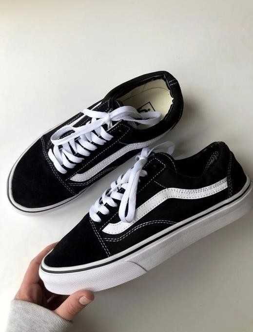 Кеды Vans Old Skool Black White 36-45 ванс олд скул Обнова Весны