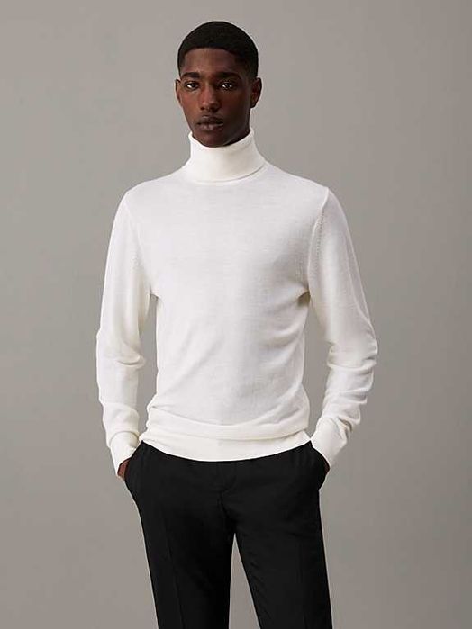 Golf sweter Calvin Klein 100% wełna merino XL