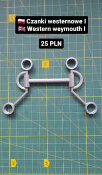 Wędzidło czanki westernowe dla hobbyhorse