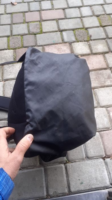 Городской рюкзак Nike серого и синего цвета с узором 46*30*18см.