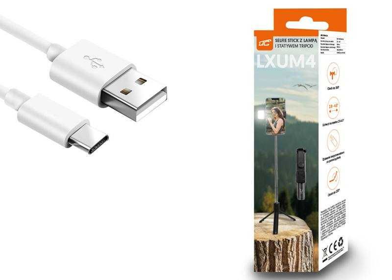 Uchwyt do telefonu 3w1 LTC Selfiestick + Statyw tripod + Lampa GGW