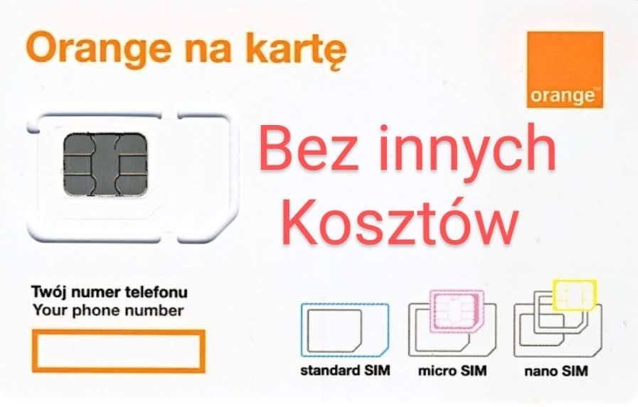 Internet mobilny na kartę 2,8 TB 3 miesiące + no limit - Orange LTE/5G