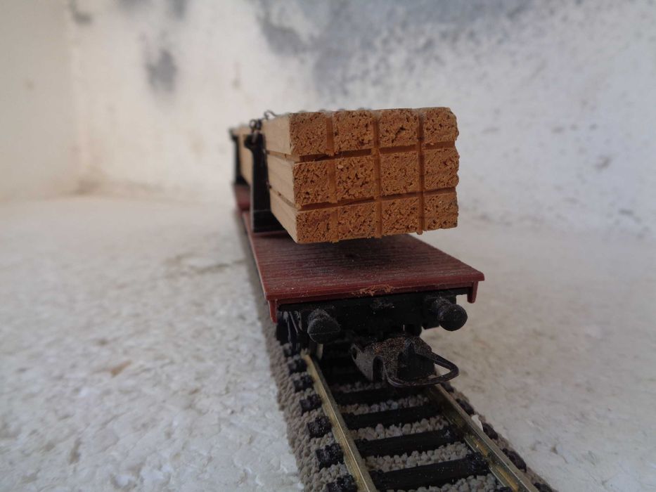 1:87 LIMA Transporte de madeira vagão mercadorias duplo