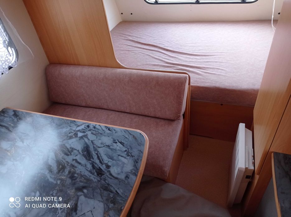 Wynajem Caravelair 750kg Lekka 4m WC Namiot Prysznic 4 osobowa Kutno