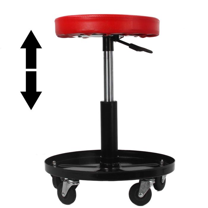 TABORET WARSZTATOWY OBROTOWY Regulowany z podstawką na klucze