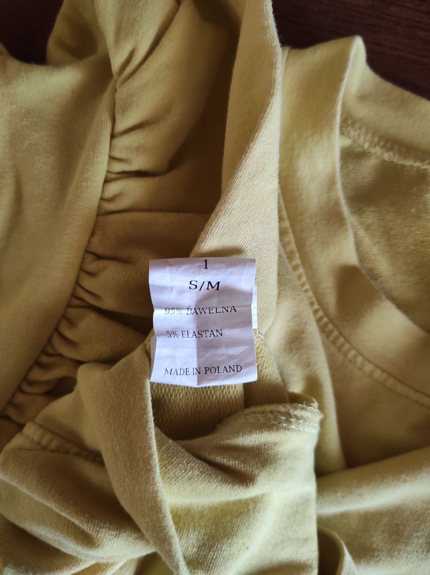 S/M Piękna wyróżniająca się bawełniana bluza na jesień