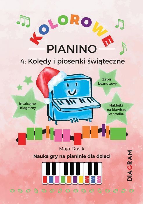 Kolorowe Pianino 4. Kolędy i piosenki świąteczne. Diagram