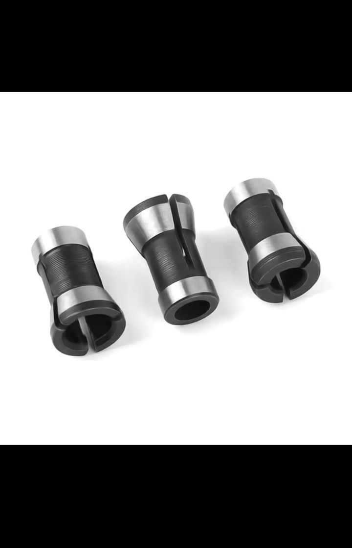 Tuleja zaciskowa do frezarki do drewna. 6mm. 6.35mm. 8mm. Długość 20mm