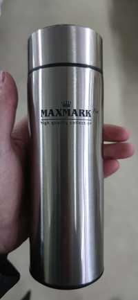Термос Maxmark з датчиком температури. ЗІГРІЄ ВАС В ХОЛОДНІ ВЕЧОРИ)