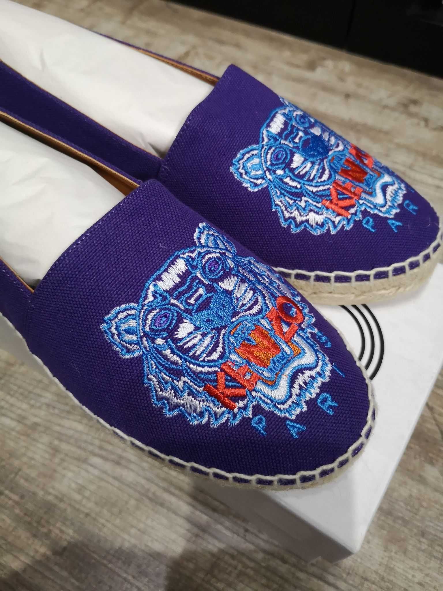 Kenzo tiger espadryle tygrys NOWE karton