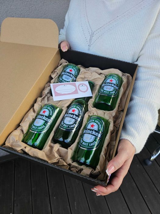 Zestaw szklanek Heineken, szklanka Heineken, prezent
