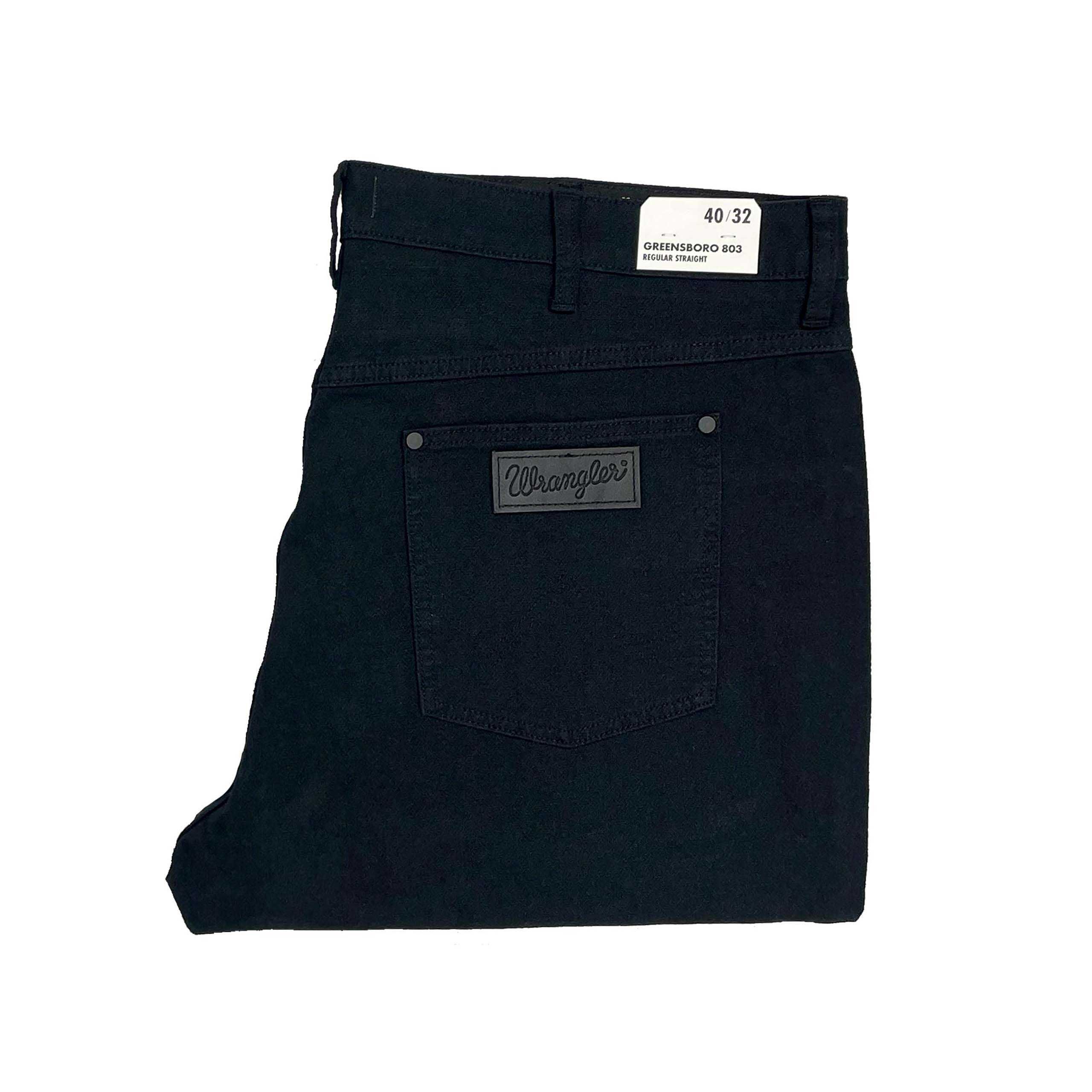 Spodnie męskie Wrangler Greensboro 803 Dark Navy Regular W40 L32