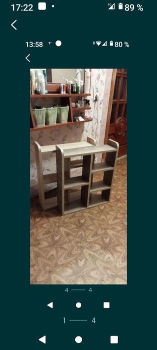 Поличкі універсальні можно в вану можно під книжкі можно в гараж бу.