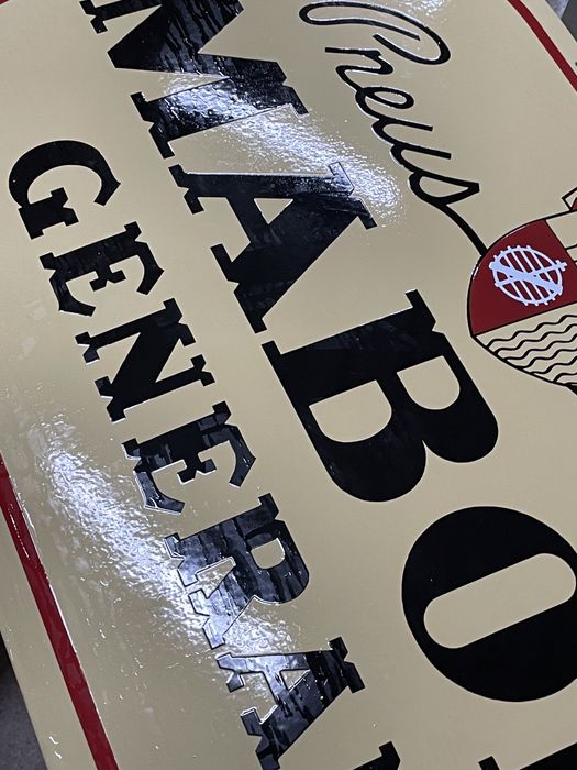 Placa esmaltada Mabor 80x50cm