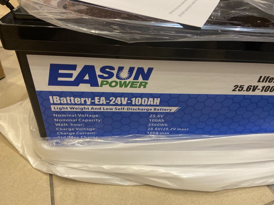 Akumulator LifePO4 EaSun 24V 100 A