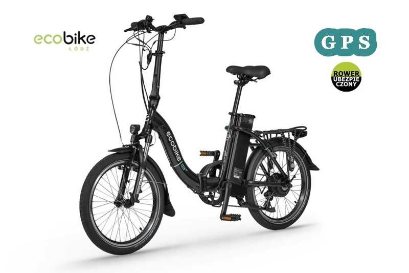 Rower elektryczny Ecobike Black 15,5" z 17,5Ah+GPS+Ubezp. AC w cenie