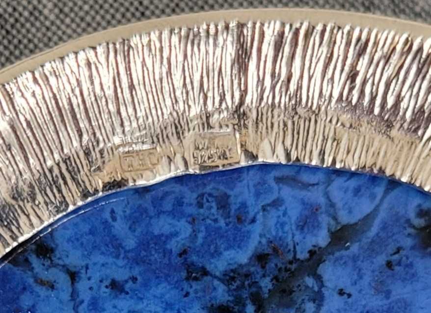 Naszyjnik z lapis lazuli, srebro 925, wyrób artystyczny