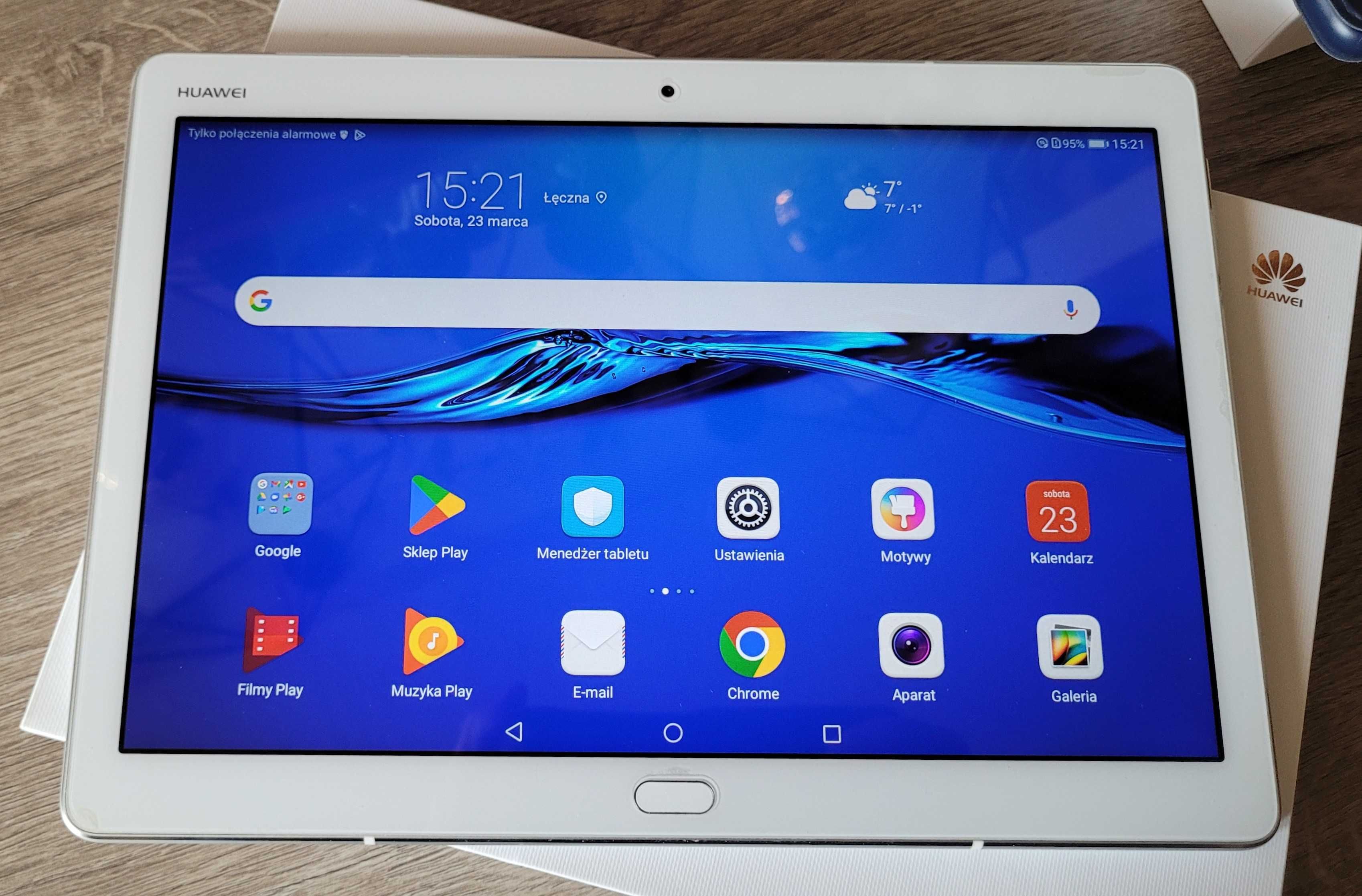 Tablet HUAWEI MEDIA PAD M3 LITE LTE biały komplet super stan + etui