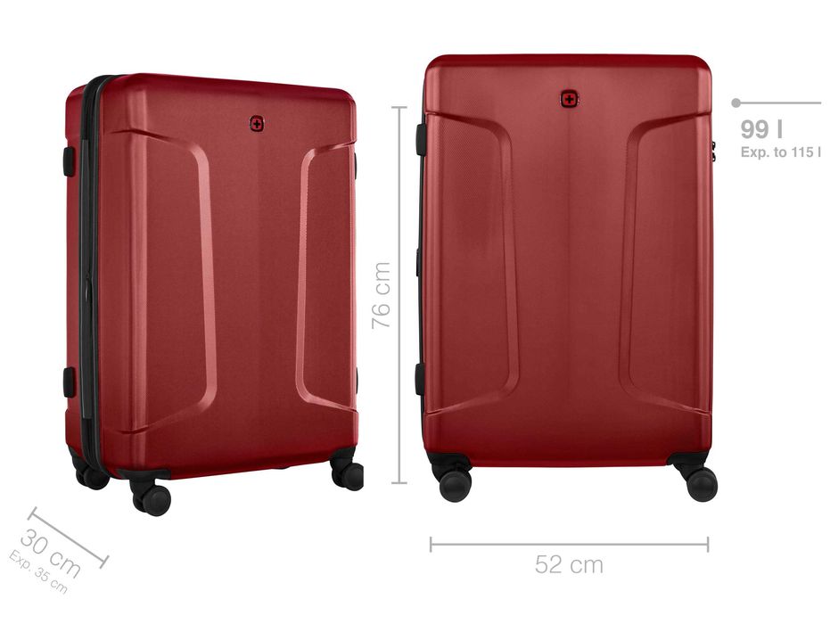 Валіза Wenger Legacy Large 99/115л,TSA, полікарб, red -20% + gift