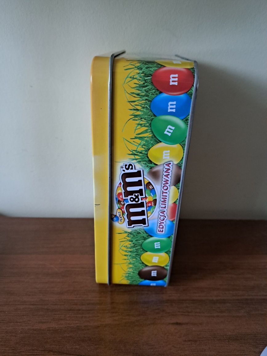 Pudełko wielkanoc na ciasteczka, słodycze M&M's wytłoczone limitowana