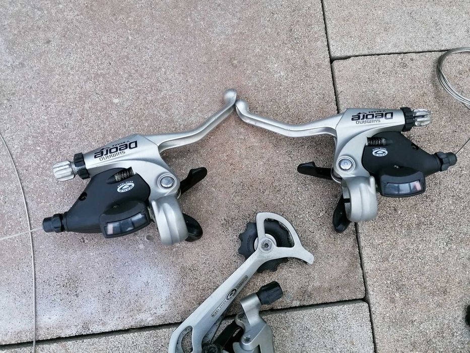zestaw części do roweru DEORE LX 9 + koła 28 + amortyzator  TANIO