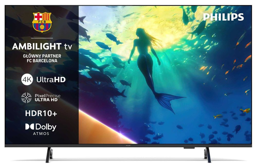 Nowy Philips 55 cali 3xambilight 4K Smart WIFI DVB-T2 55PUS8010 gw12m