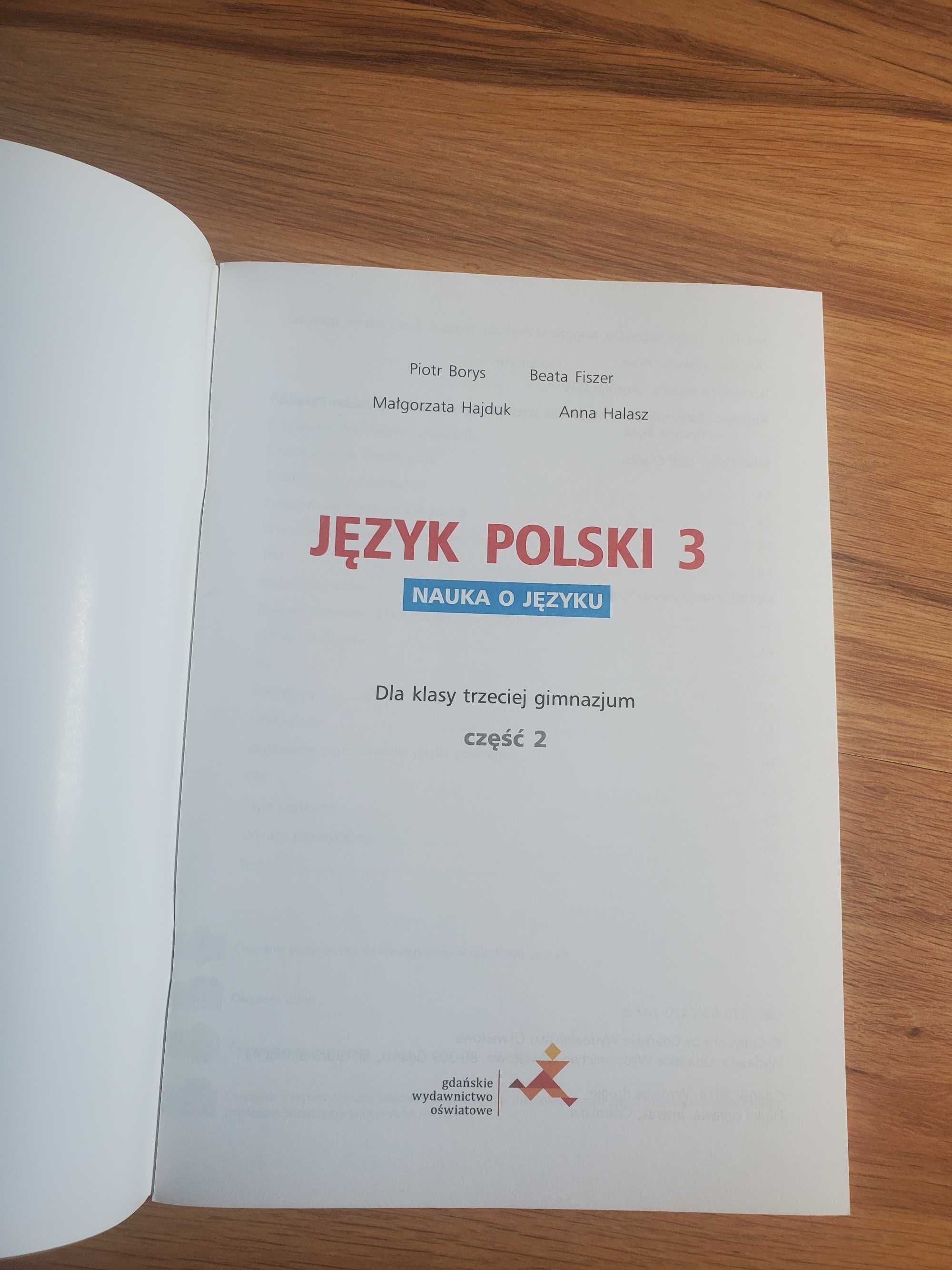 Język polski 3. Zeszyt ćwiczeń dla gimnazjum część 2 Pomoc dydaktyczna