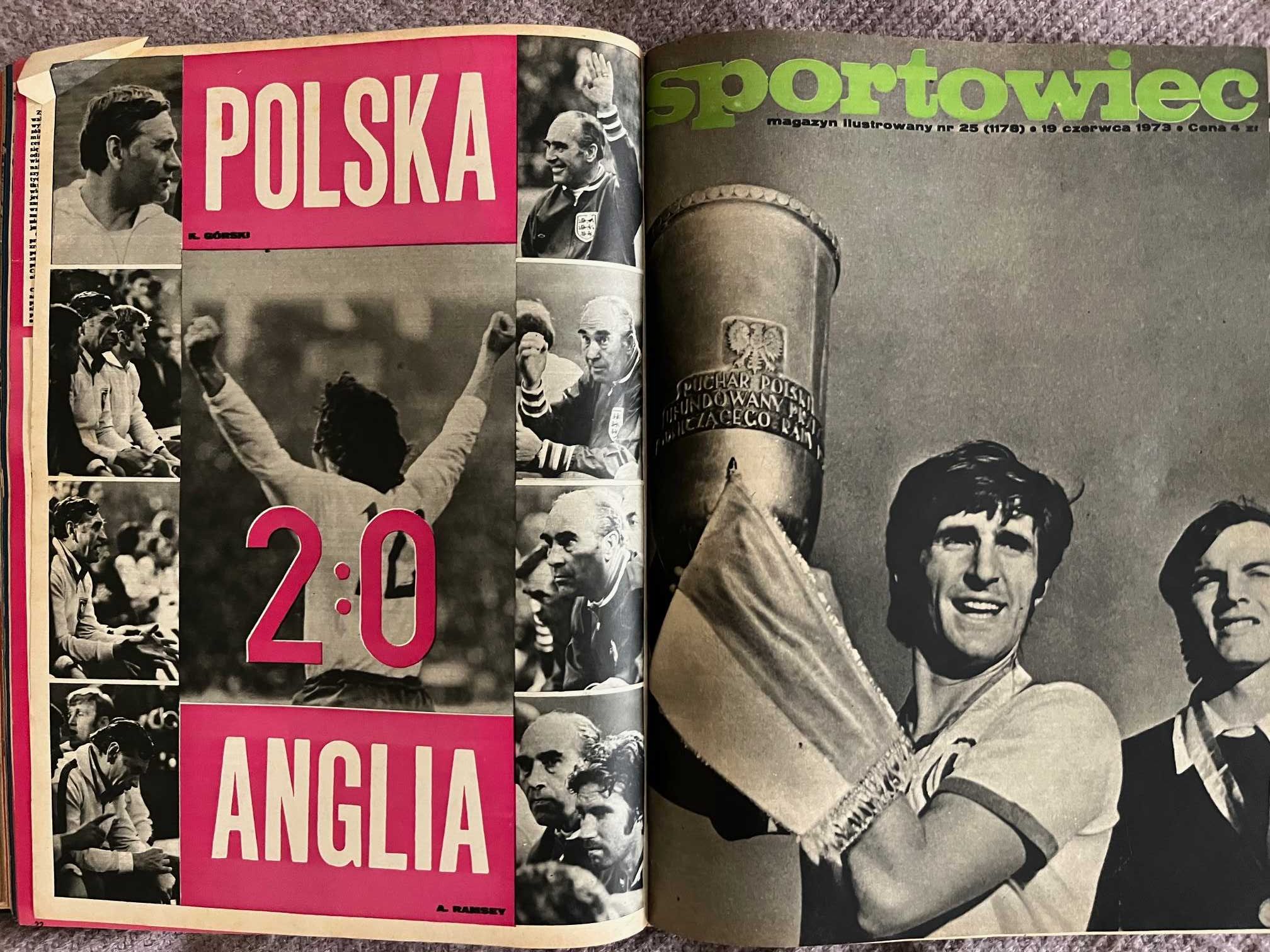 Sportowiec czasopismo  rocznik z 1973 roku
