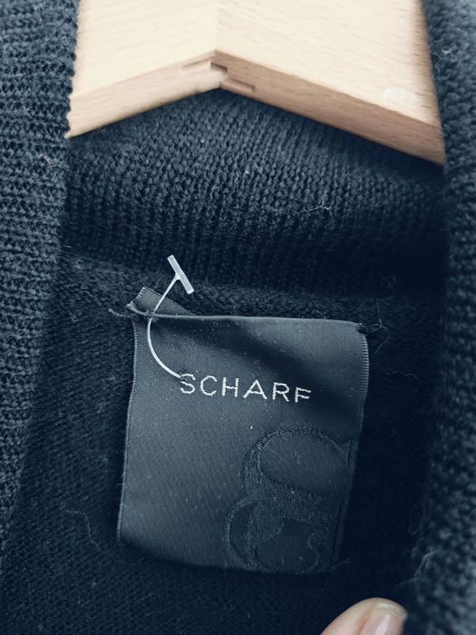 Sweter z golfem s scharf merino wełna