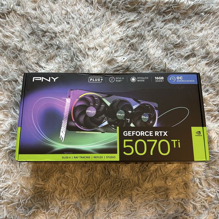 Karta Graficzna PNY GeForce 5070Ti OC 16GB GDDR7 PCIe ARGB