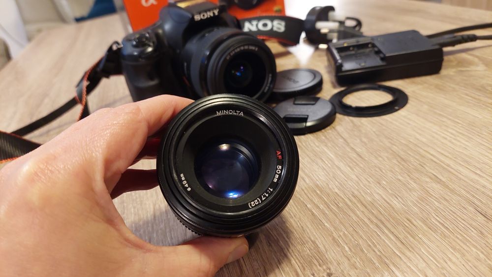 Aparat Sony a58 z obiektywem Sony i gratis Minolta