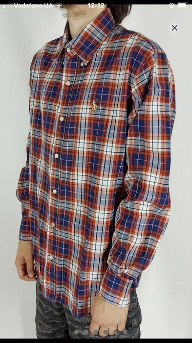 Рубашка size M Polo Ralph Lauren в клітинку