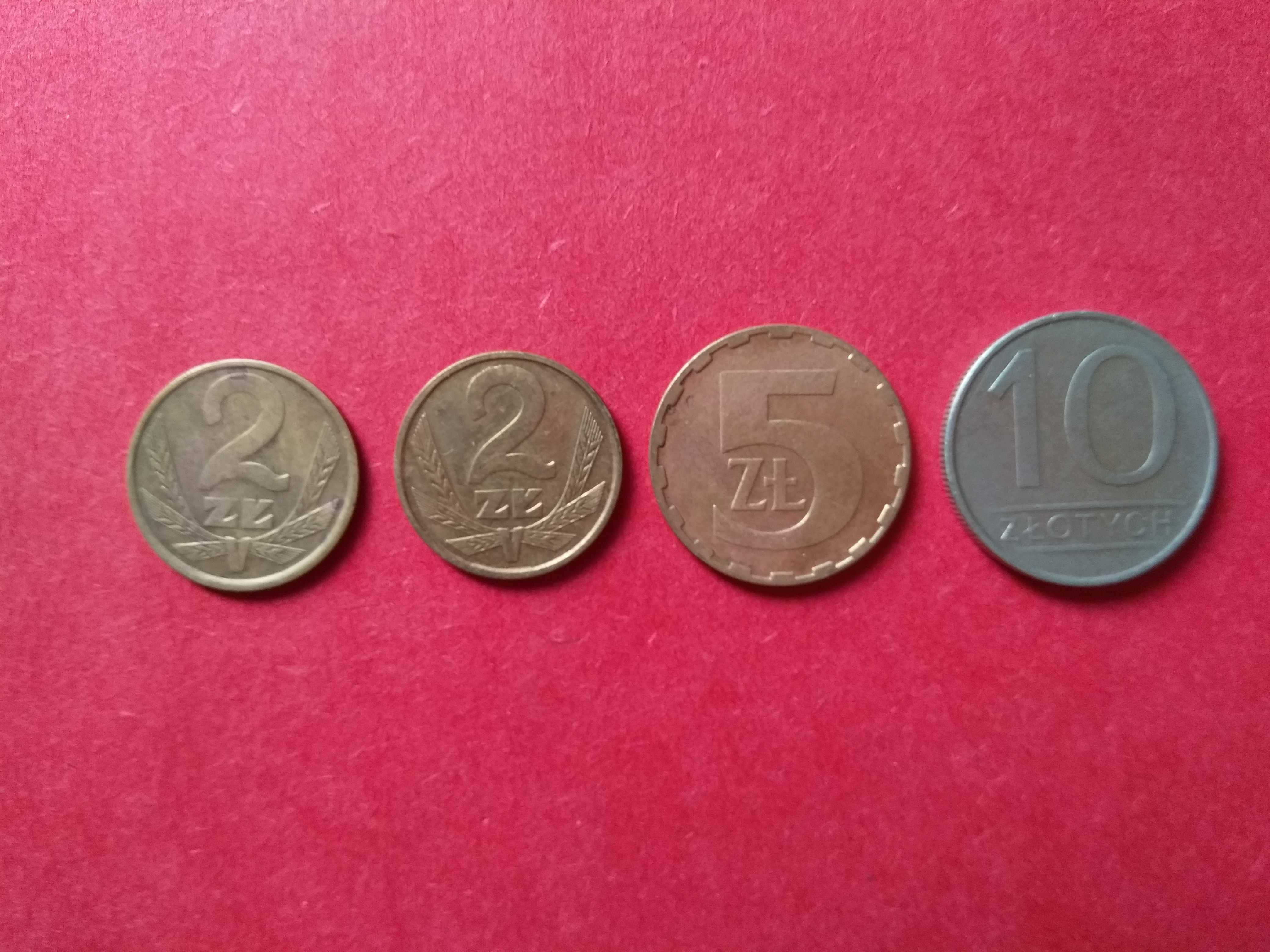8. Monety Polskie od 1984r 2zł , 2zł , 5zł , 10zł 4szt