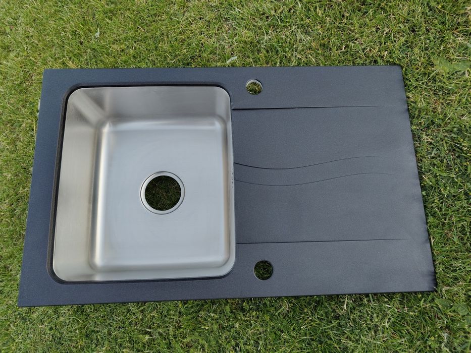 Zlewozmywak kuchenny granitowy Czarny Nowy