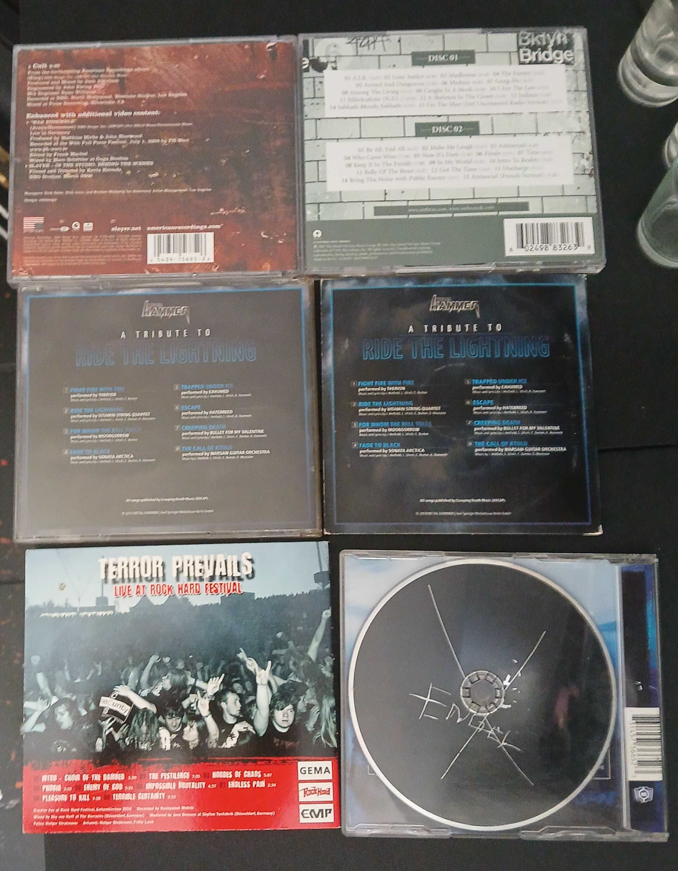 CDs: Anthrax, Kreator, Rammstein