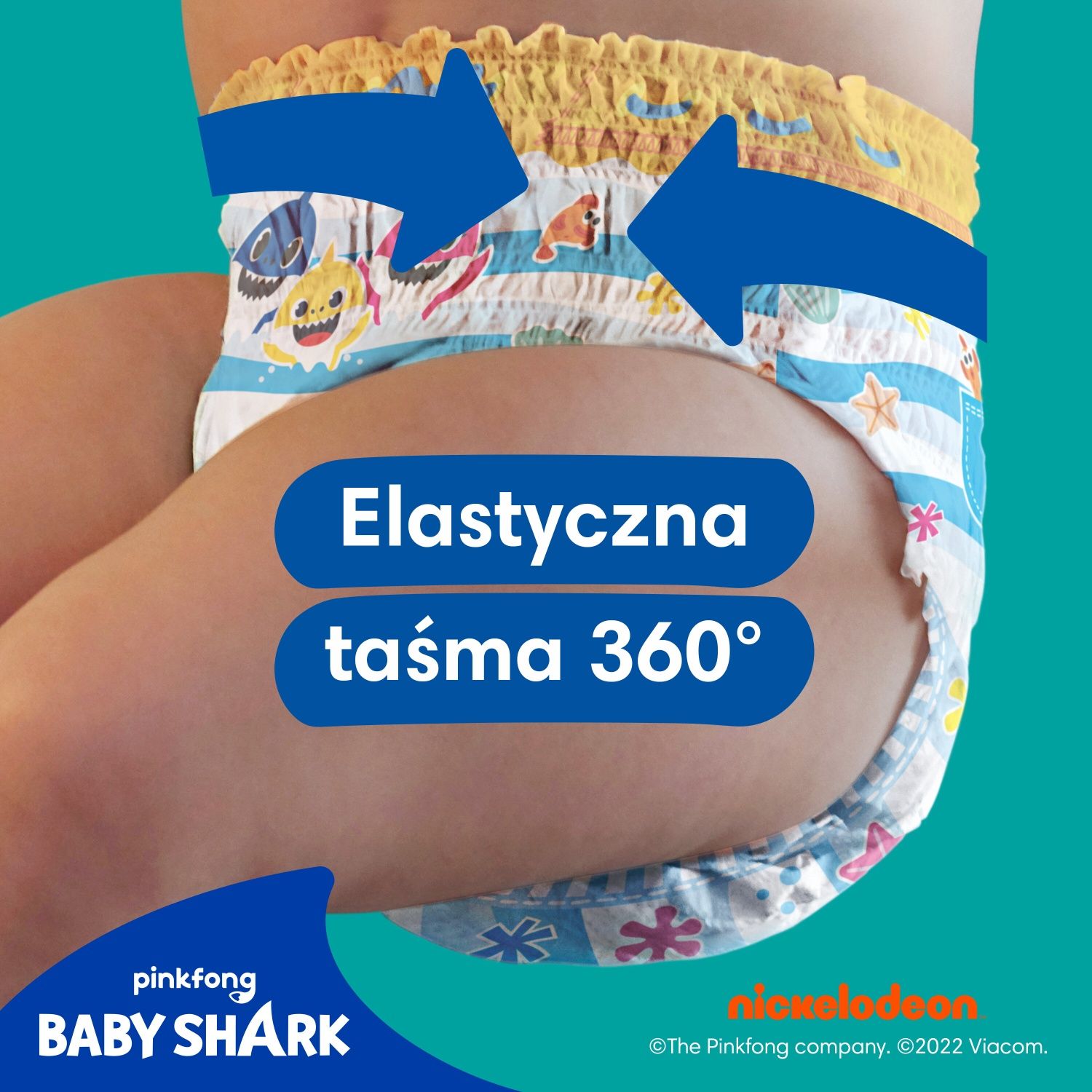 Pieluchomajtki PAMPERS Splashers Baby Shark (12 szt.) do wody