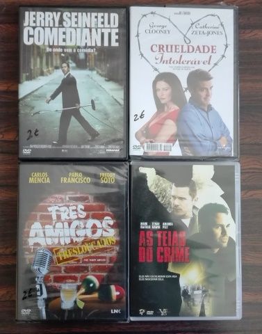 Vários filmes DVD novos (alguns selados), como novos