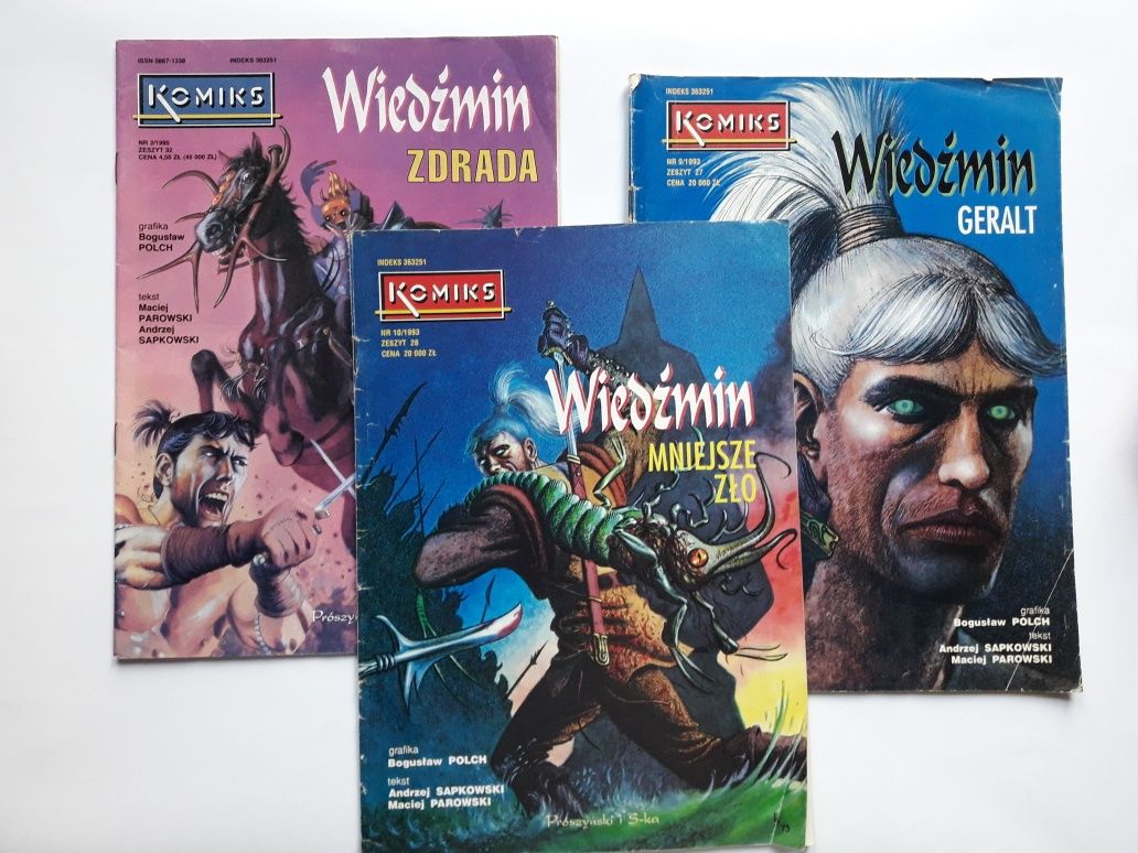 Komiks 9/1993 Wiedźmin Geralt Andrzej Sapkowski Bogusław Polch