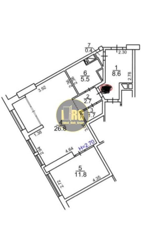 Без% 1К, 56,5м2, Победы 11, ЖК Манхетен/Manhattan, КПИ, Вокзальная