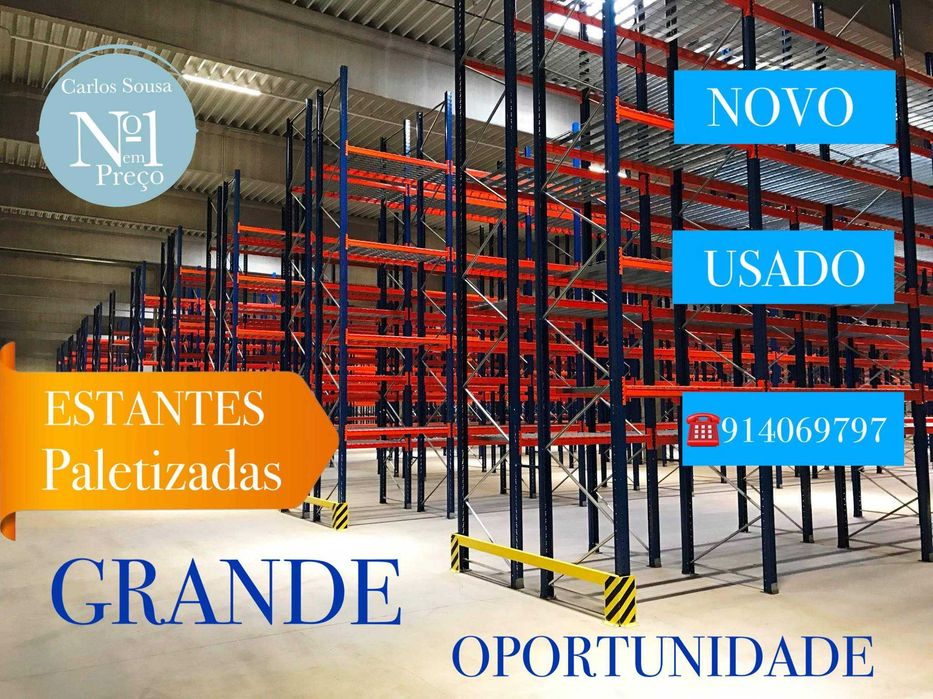 Racks metálicas novas e usadas em excelente estado.