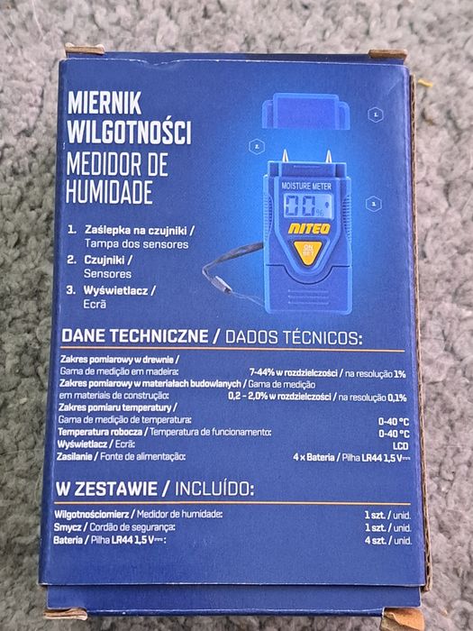 Nowy miernik wilgotnosci komplet