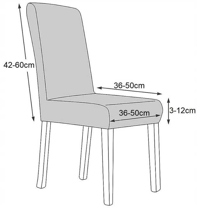 Pokrowiec na krzesło 6 sztuk MEGA PROMOCJA (dom, krzesła)