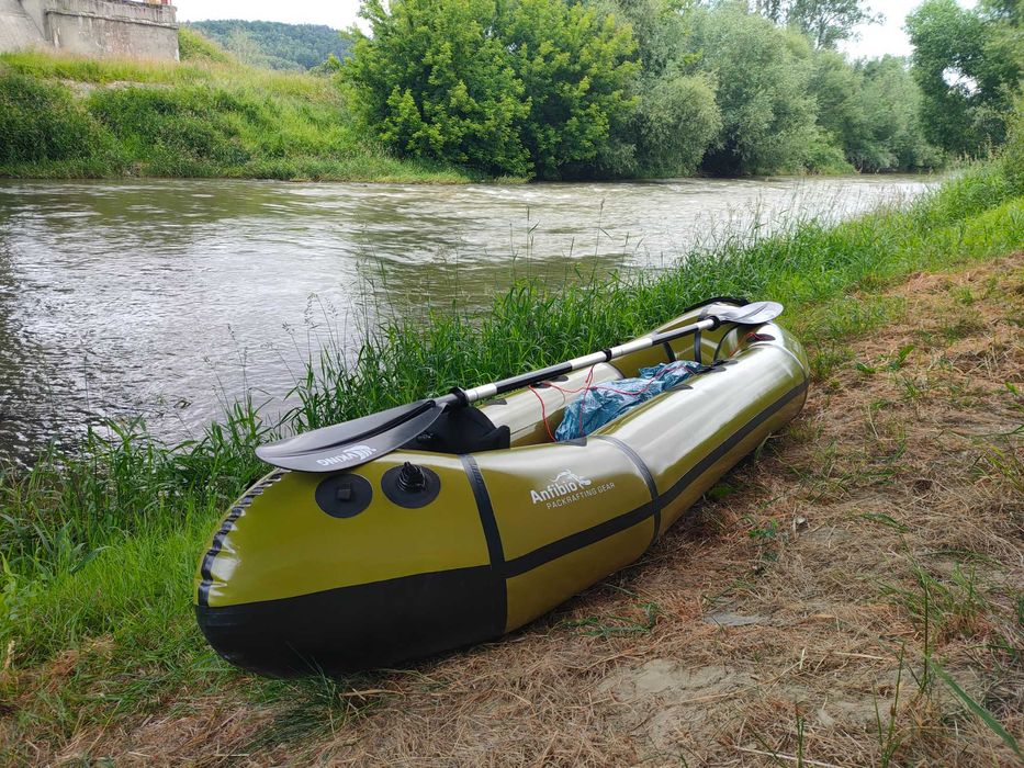 Packraft Anfibio Sigma TX + wiosło Vking + kamizelka Anfibio Buoy Boy