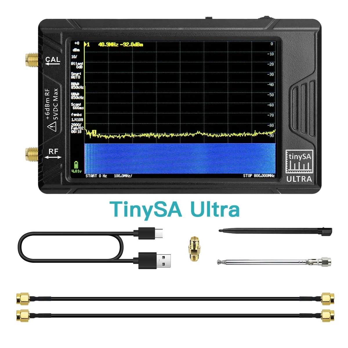 Аналізатор спектру TinySA Ultra 100kHz-5.3GHz