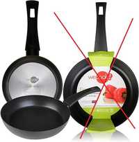 5s542 WECOOK Ecogreen Zestaw 2 patelni 18-20-24 cm Aluminium, indukcja