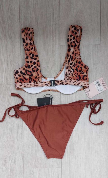 Новий леопардовий жіночий  купальник, розмір 36/S