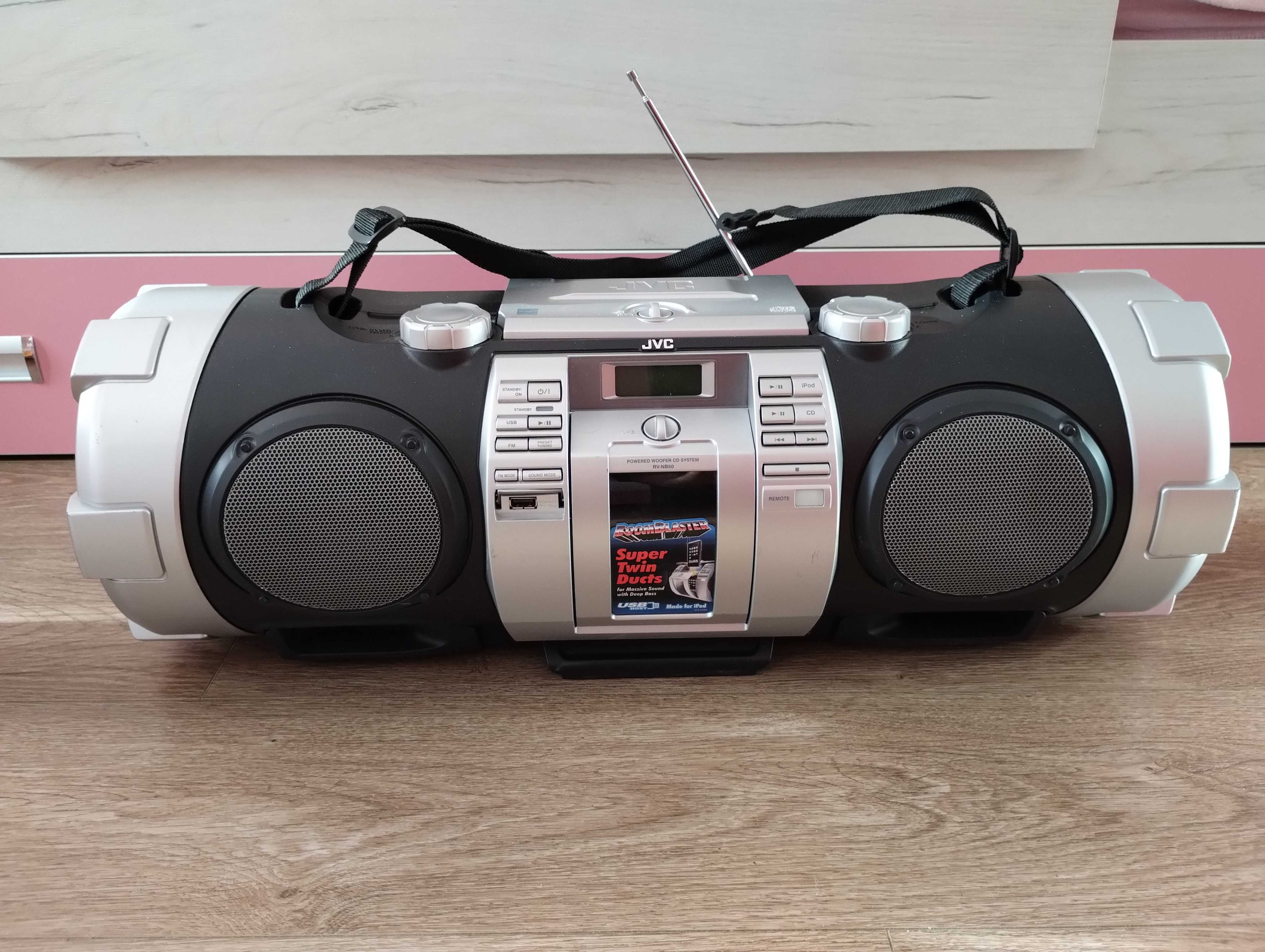 Бумбластер BoomBlaster JVC ( USB / тюнер / iPod / CD ) ЖВС